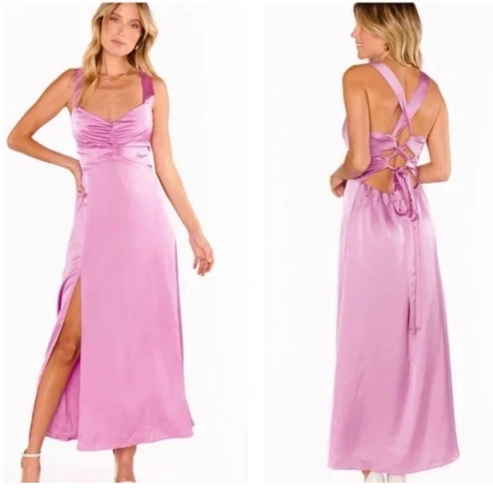 Show Me Your Mumu Pink Satin Dress – Size Small – NWT 💕